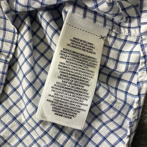Polo Ralph Lauren Shirt Mens XL White/Blue Check Pattern Button Down Preppy - Picture 4 of 9